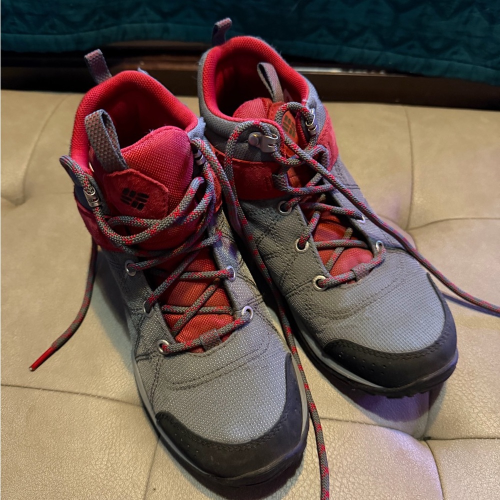 Columbia Red and Gray Outdoor Boots